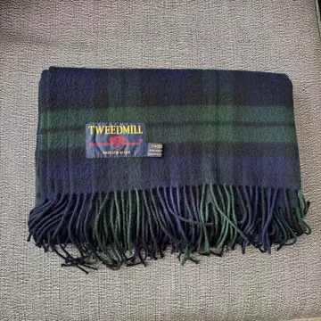 트위드밀 담요 스톨 블랙워치 패턴 183 x 71