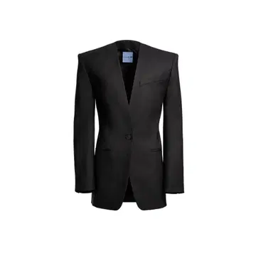 MUGLER H&M 블랙 테일러드 자켓