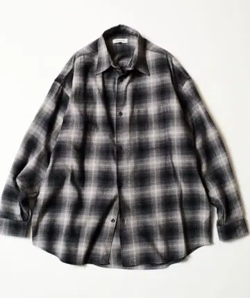 FREAK'S STORE 릴랙스핏 옴브레 체크 플란넬 셔츠
