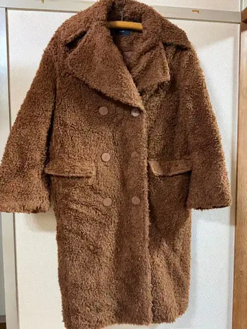 EMODA 브라운 퍼 롱 코트