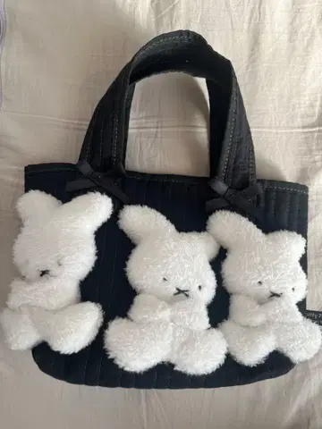 모코모코 나인체 미니 토트 블랙