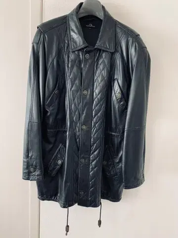 nonchalant ans 블랙 가죽 자켓