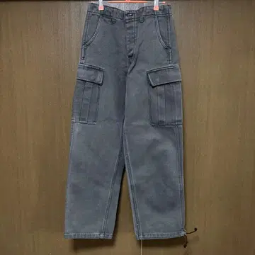 [ 새상품 ] 미사용 FULL COUNT 그레이 카고 팬츠 S 사이즈