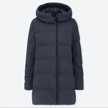 유니클로 심리스 다운 숏코트 400727 네이비 M