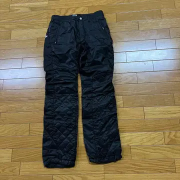 블랙 퀼팅 팬츠 M 사이즈