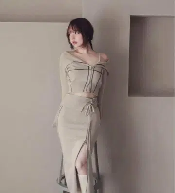 ANDMARY Belinda knit set cardigan&skirt