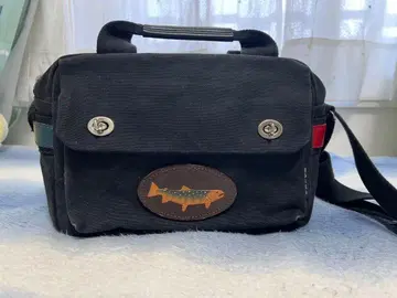 히노모토 캔버스 소가죽 숄더백