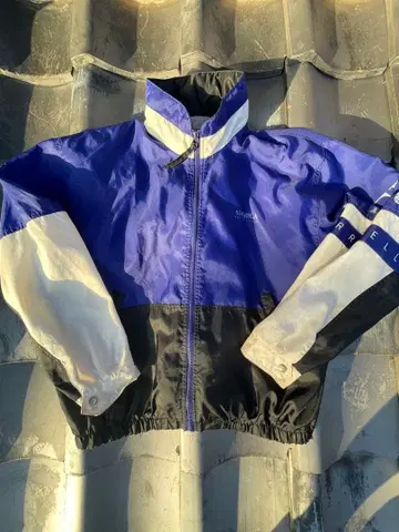 나일론 자켓 파랑 블랙 화이트