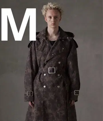 GRANCY 올 패턴 롱 트렌치코트 M 사이즈