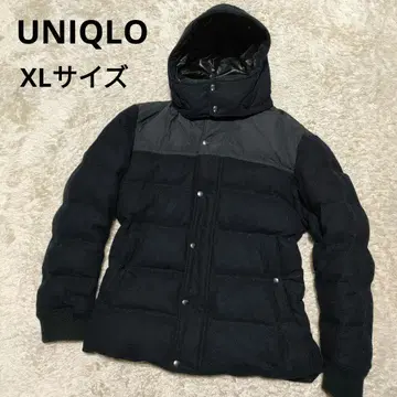 UNIQLO 유니클로 다운 자켓 울 바이컬러 디자인 XL