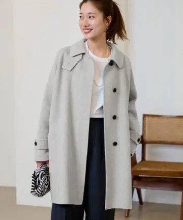 FRAMeWORK 리버벌 컬러 숏코트 | 그레이 38 사이즈