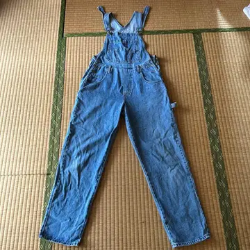 데님 블루 오버롤 구제 의류