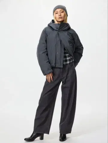 [ 새상품급 ] UNIQLO 배기 커브 청바지 23 DARK GRAY