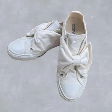 CONVERSE 올스타 리본 벨트 OX 23cm 화이트