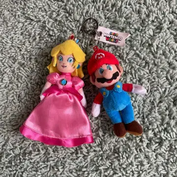 닌텐도 USJ 한정판 마리오와 피치 공주 키링