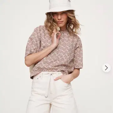 코튼 포플린 트라페즈 상의