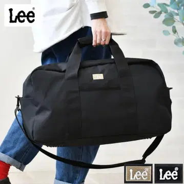 [ 미사용품 ] Lee 블랙 보스턴 백