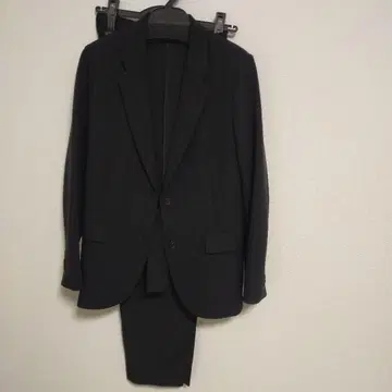 유니클로 감동 자켓 팬츠 상하의 세트 비즈니스 수트 셋업 S/M 블랙