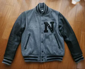 New Era 바시티 자켓 그레이/블랙