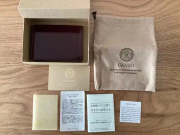 GANZO 호윈 쉘 코도반 명함지갑 버건디