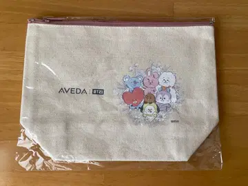 AVEDA BT21 디자인 오리지널 파우치 핑크