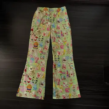 Fru Fru 동물 패턴 플레어 팬츠 프리 사이즈 다색 미사용 새상품