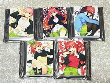 5등분의 신부 트레이딩 미니 캔버스 5종 세트