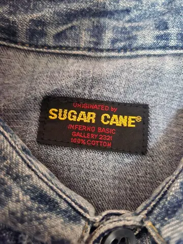 초기 슈가케인 웨스턴 던가리 셔츠 코튼 100%