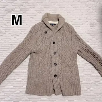 BANANA REPUBLIC 케이블 니트 가디건 M 남성용