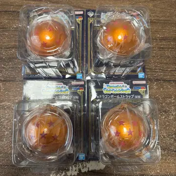 제일복권 드래곤볼 F상 드래곤볼 스트랩 4개 세트