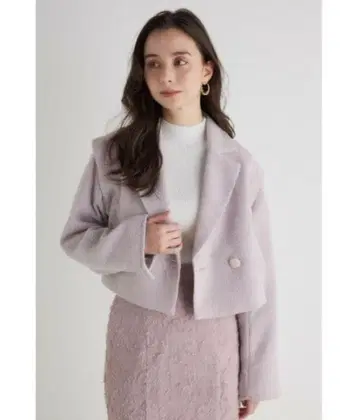 rienda 2WAY 숄더 트위드 숏 자켓