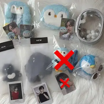 theboyz 뉴 봉제 인형 트레이딩 카드 케이스 응원봉 스크런치 파우치