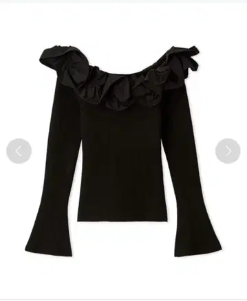 LILY BROWN 볼륨 프릴 니트탑