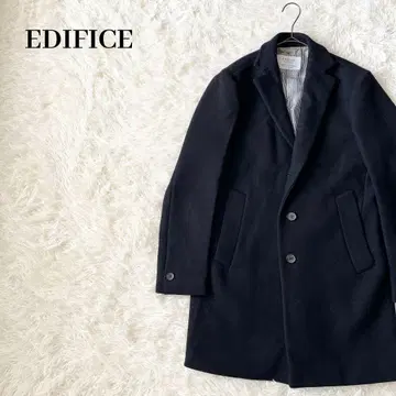 새상품급 에디피스 울 체스터 코트 M 네이비 비즈니스 출퇴근 스테디셀러