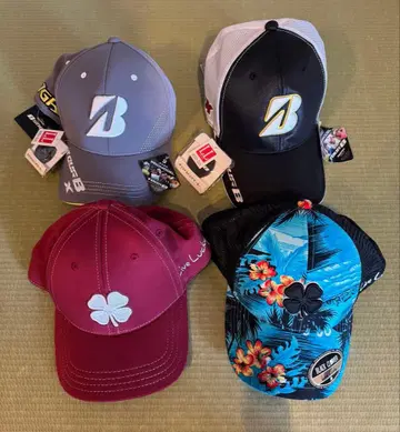 [ 미사용 새상품 ] 남성용 골프 캡 4세트 브릿지스톤