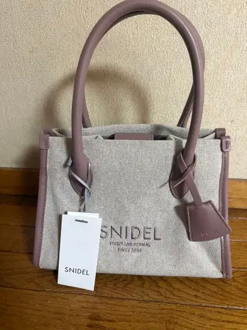 새상품 SNIDEL 베이지 핑크 핸드백