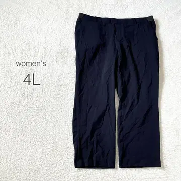 이지 팬츠 크롭 기장 허리밴딩 깔끔한 네이비 컨디션 최상 빅 사이즈