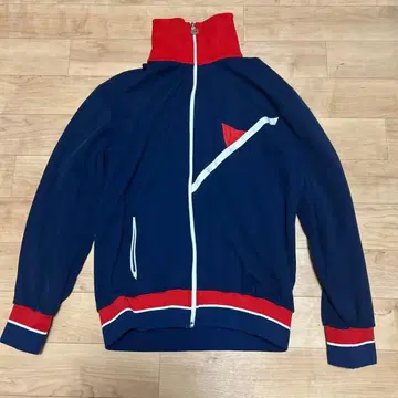 하이넥 풀 집업 저지 네이비