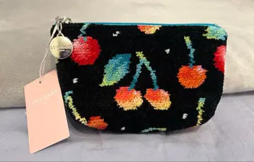 페이러 파우치 S 체리 도트 보트형 파우치 S사이즈