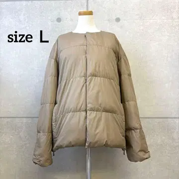 [ Gymphlex ] 노카라 다운 자켓 베이지 L