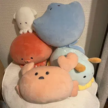 봉제 인형 바다 생물 시리즈 5개 세트