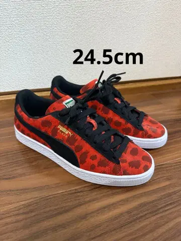 PUMA 레오파드 무늬 스니커즈 24.5cm