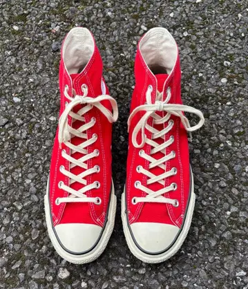새상품급 컨버스 올스타 J HI 레드 Made in Japan