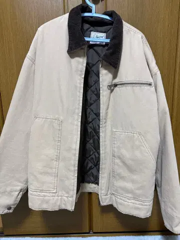 Discoat 베이지 코튼 자켓