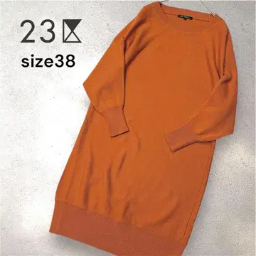 [ 새상품급 ] 23구 오렌지 브라운 니트 원피스 사이즈 38
