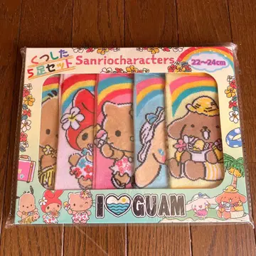 괌 돈키 양말 5켤레 키티 마이멜로디 시나몬 푸딩 포차코