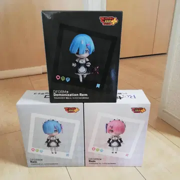 리제로 데포름플러스 라무 렘 귀화 렘 3종 세트