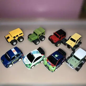 쵸로Q 미니카 세트 8대 다색