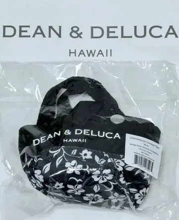 [ 미개봉 새상품 ] 딘앤델루카 하와이 하이비스커스 미니 토트 블랙