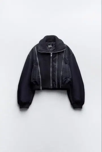 ZARA 대비 봄버 자켓 지퍼
